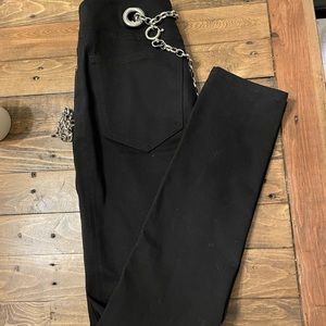 Miaou black chain jeans